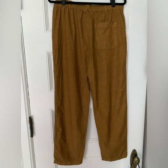 Alex Mill Drawstring Button Fly Pull On Pants - Golden Khaki - Large - Picture 4 of 4